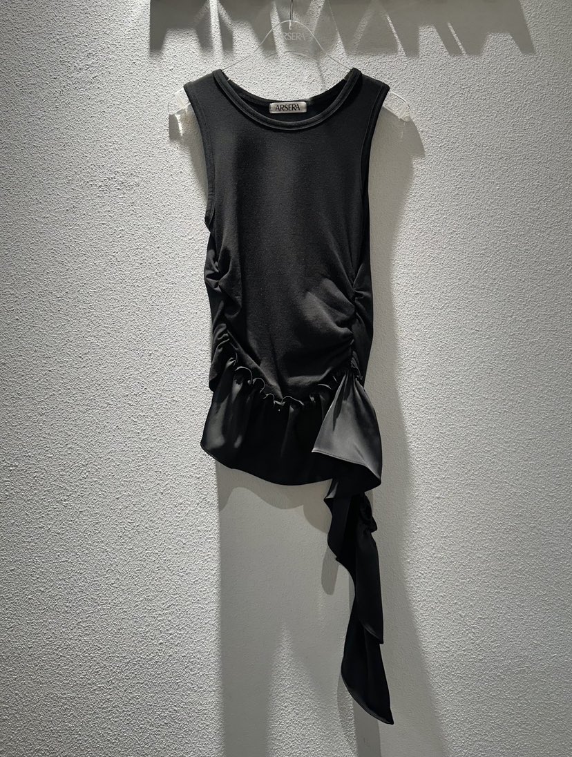 ARSERA東大門㊣直郵女裝新款熱賣25春夏休閑吊帶背心荷葉邊ARSERA吊帶/背心圖色2