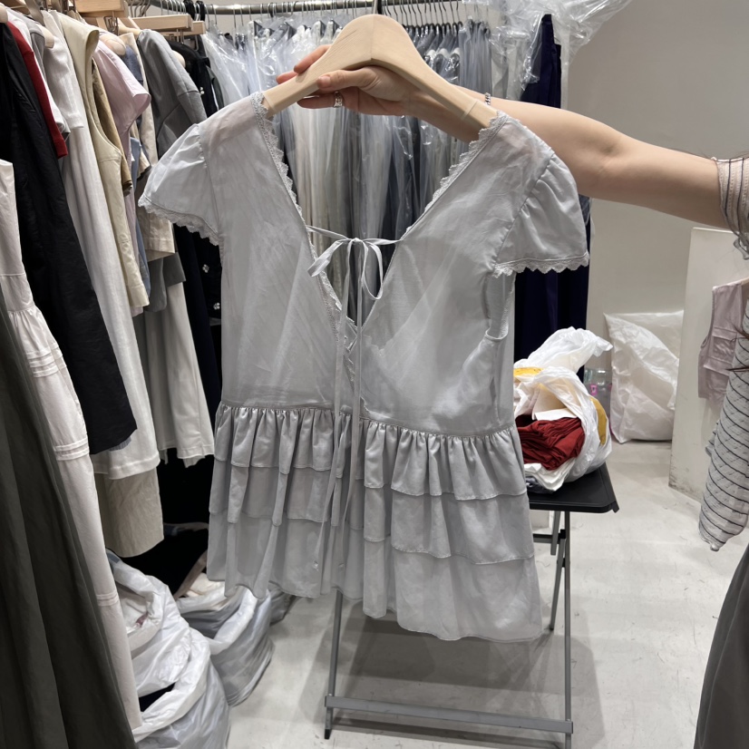 FRE東大門㊣直郵女士新品推薦真品25春夏人氣熱賣襯衫蕾絲衫FRE襯衫/蕾絲衫