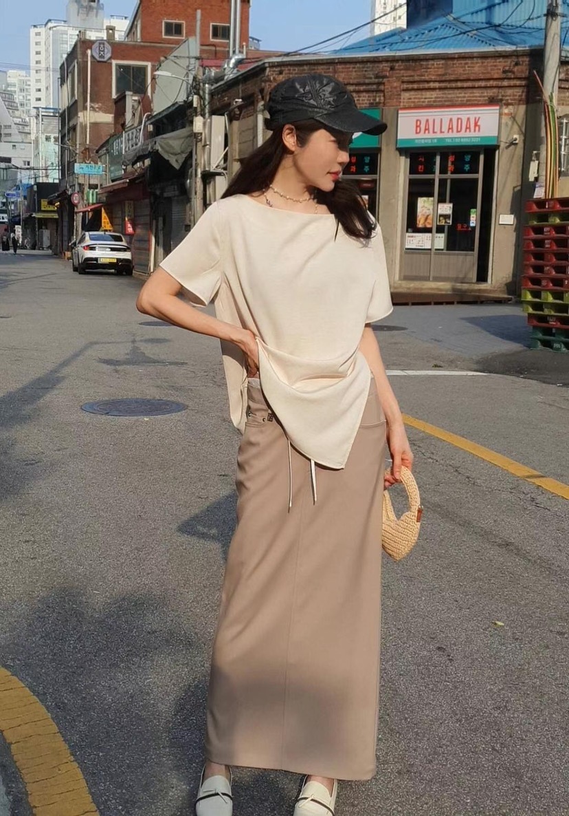 GENTLE B東大門㊣直郵女裝新品時尚熱賣人氣職業推薦休閑長裙GENTLE B長裙