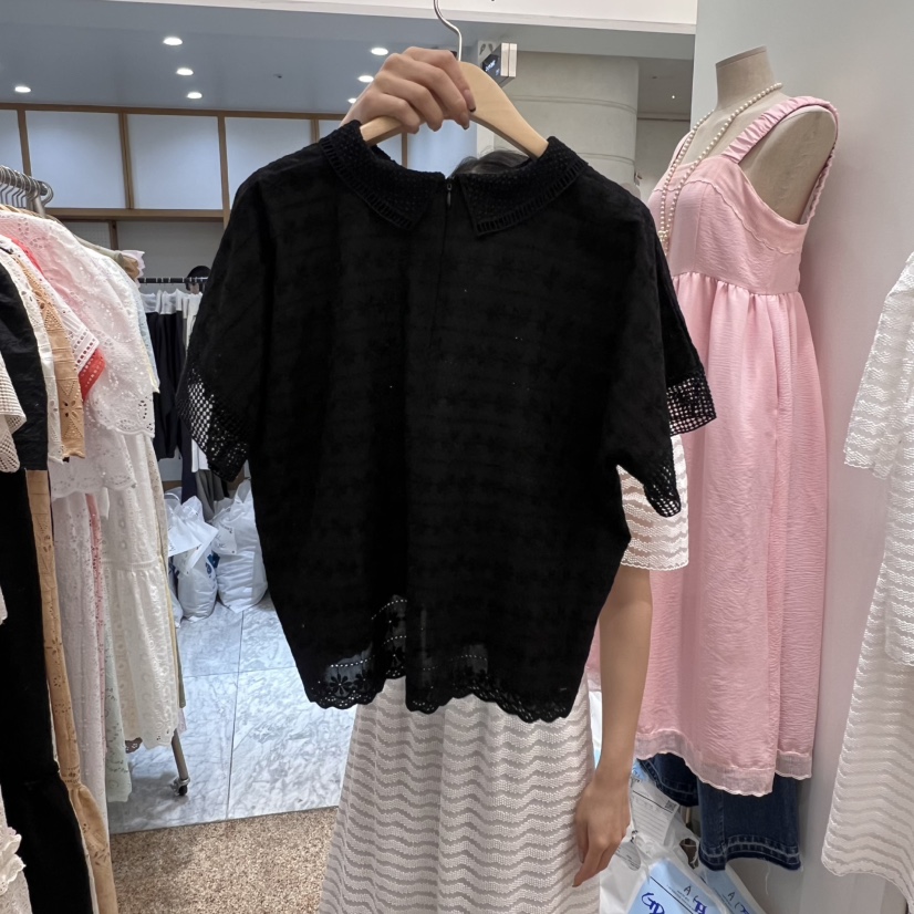 A東大門㊣直郵女士新品人氣真品職業25春夏推薦熱賣襯衫蕾絲衫A STORE襯衫/蕾絲衫