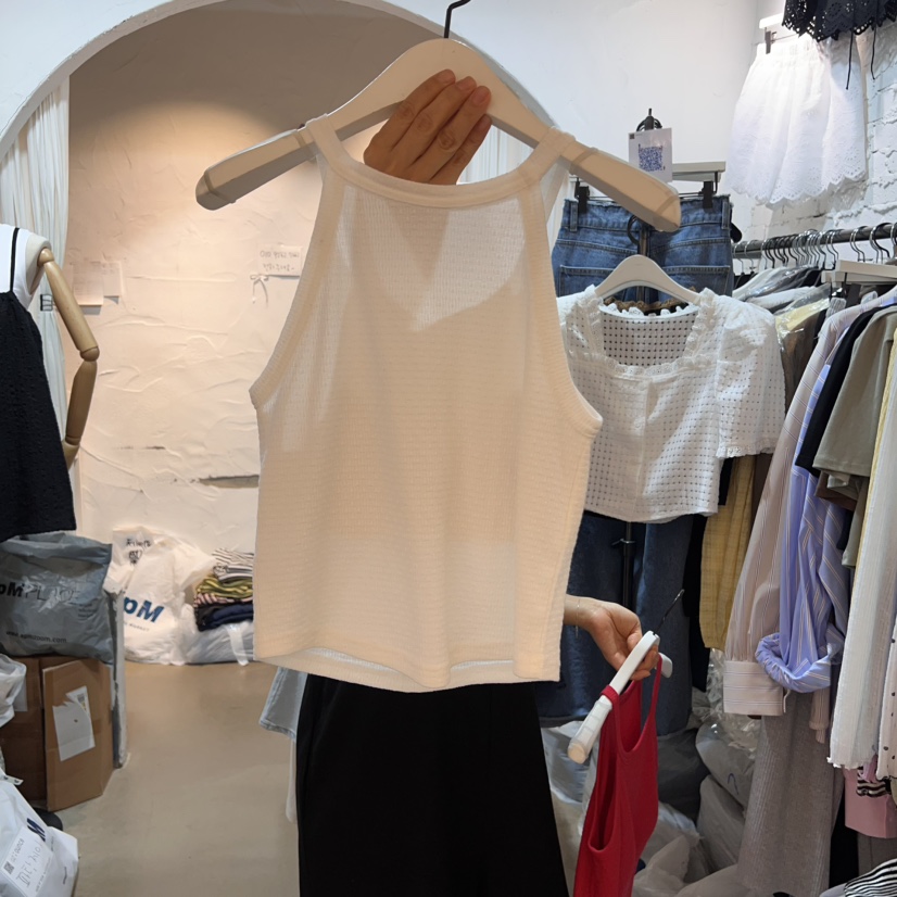 OZ東大門㊣實拍女裝新品熱賣25春夏真品職業時尚吊帶背心絨OZ.ounce吊帶/背心