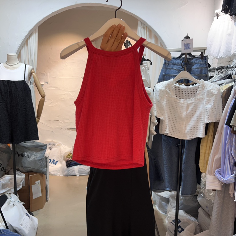 OZ東大門㊣實拍女裝新品熱賣25春夏真品職業時尚吊帶背心絨OZ.ounce吊帶/背心