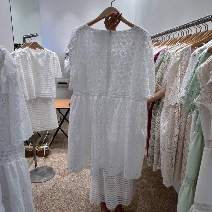 A韓國直郵㊣女士新品25春夏休閑時尚真品推薦職業人氣連衣裙A STORE連衣裙