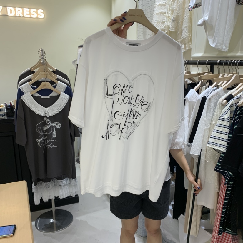 DAISY DRESS東大門㊣直郵女裝新款25春夏職業熱賣推薦真品T恤DAISY DRESST恤圖色2