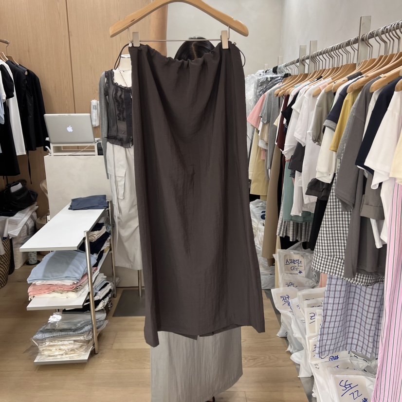VILLABUTTON東大門㊣代購女士新款推薦休閑時尚半身裙中短裙VILLABUTTON半身裙/中短裙圖色1