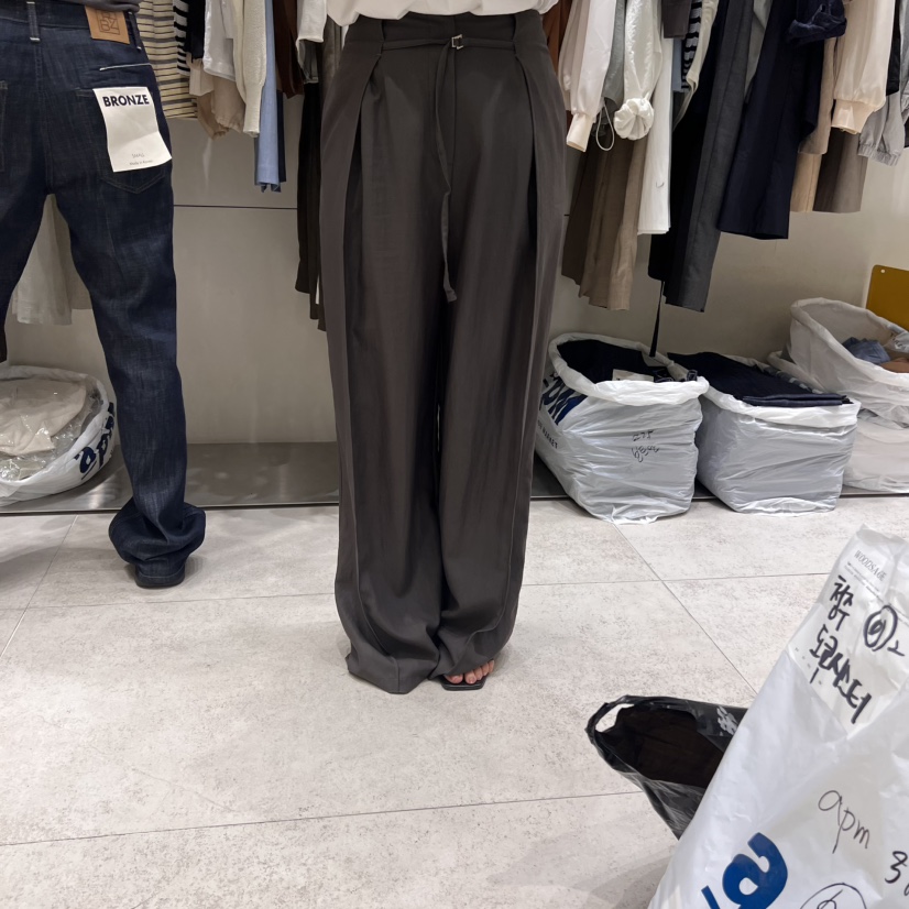 BRONZE韓國代購㊣女裝新款時尚真品推薦職業休閑25春夏休閑褲BRONZE休閑褲圖色2
