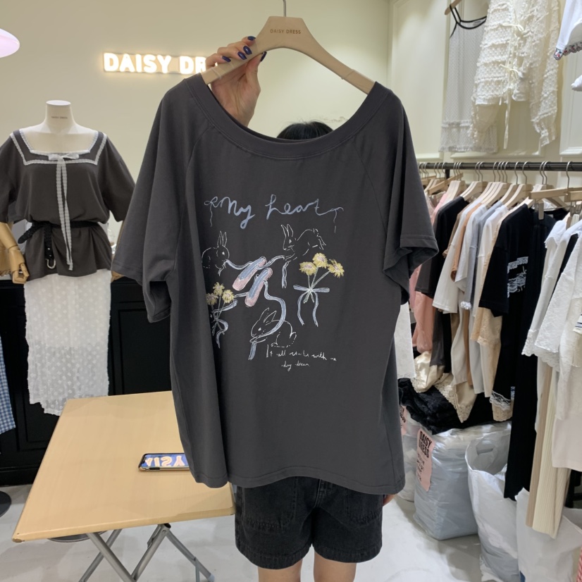 DAISY DRESS東大門㊣實拍女裝新品職業25春夏真品人氣熱賣T恤DAISY DRESST恤圖色2