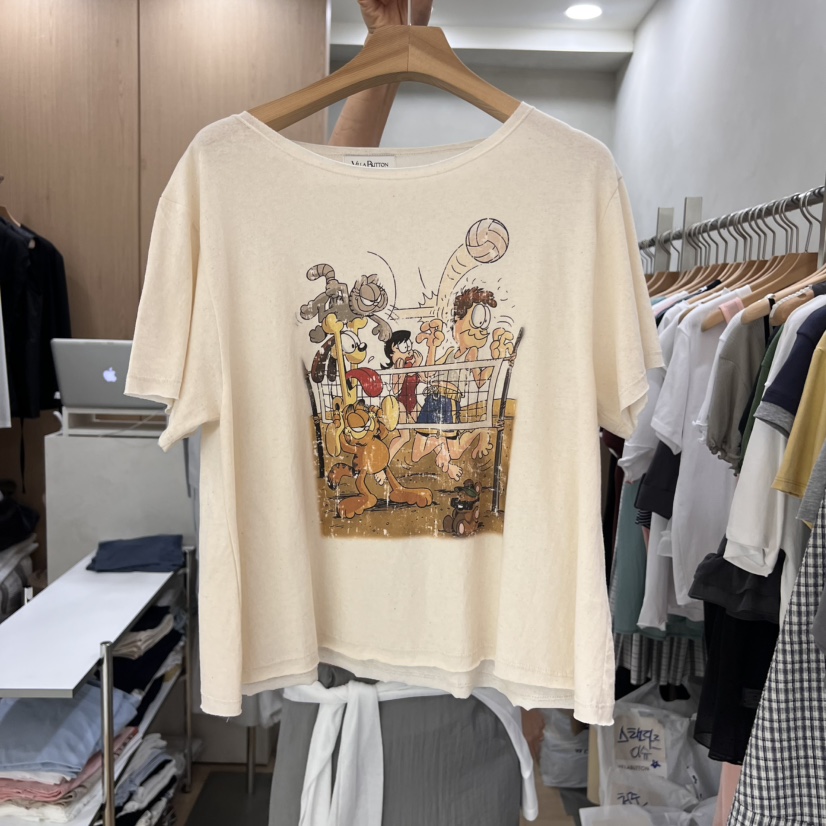 VILLABUTTON東大門㊣實拍女裝新款25春夏休閑真品熱賣推薦T恤VILLABUTTONT恤圖色1