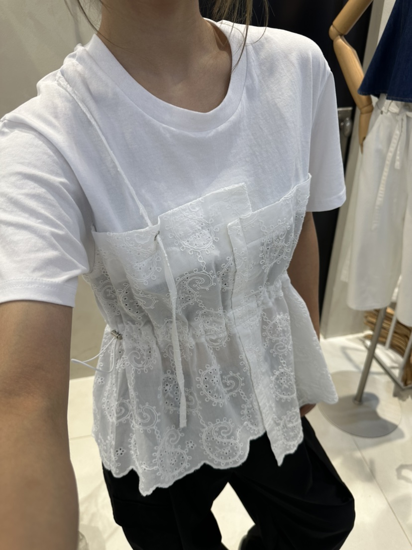 MILLIMETER韓國代購㊣女士新品時尚休閑熱賣推薦襯衫蕾絲衫MILLIMETER襯衫/蕾絲衫