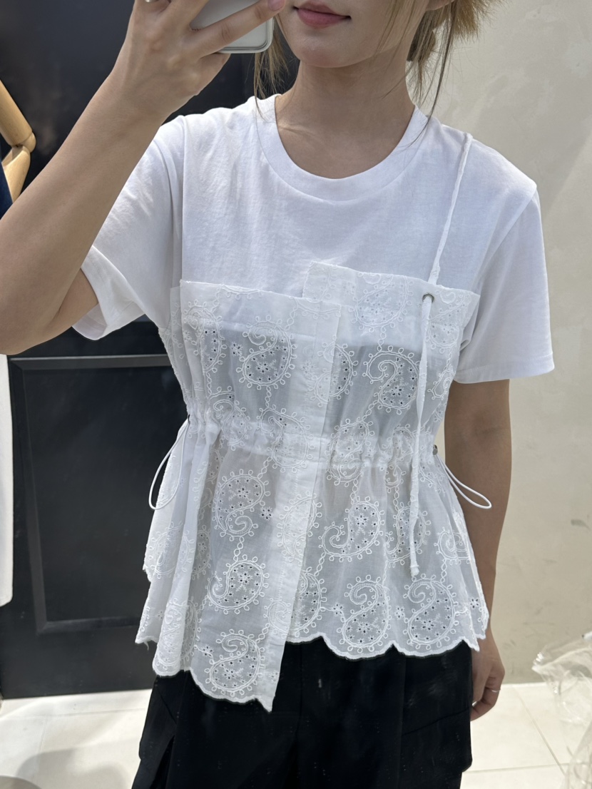 MILLIMETER韓國代購㊣女士新品時尚休閑熱賣推薦襯衫蕾絲衫MILLIMETER襯衫/蕾絲衫