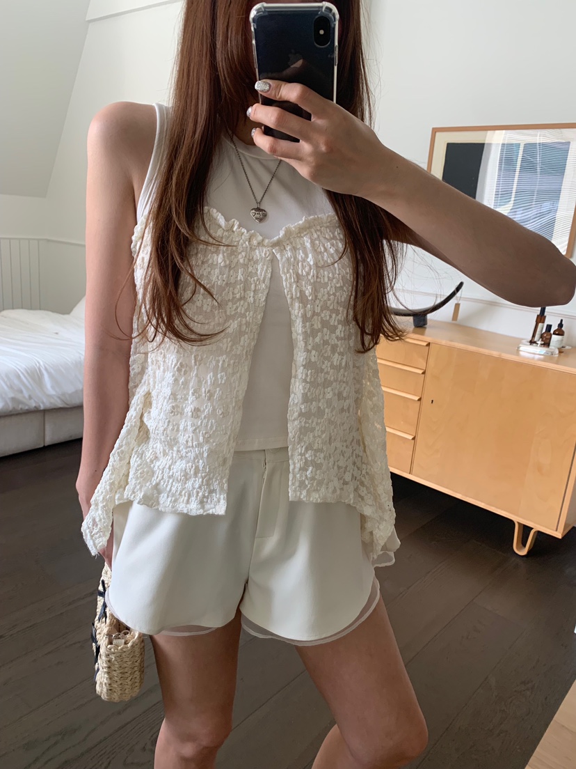 BADCALM韓國代購㊣女裝新款休閑時尚熱賣人氣25春夏吊帶背心BADCALM吊帶/背心
