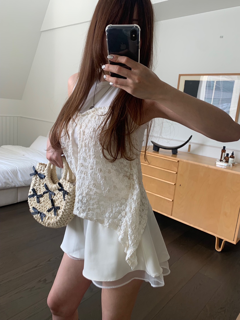 BADCALM韓國代購㊣女裝新款休閑時尚熱賣人氣25春夏吊帶背心BADCALM吊帶/背心