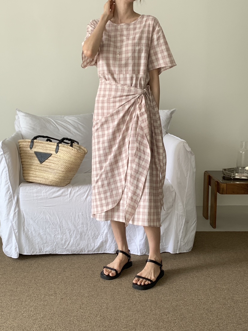 FRILL-T東大門㊣直郵女裝新款職業推薦熱賣休閑連衣裙裹身裙FRILL-T連衣裙