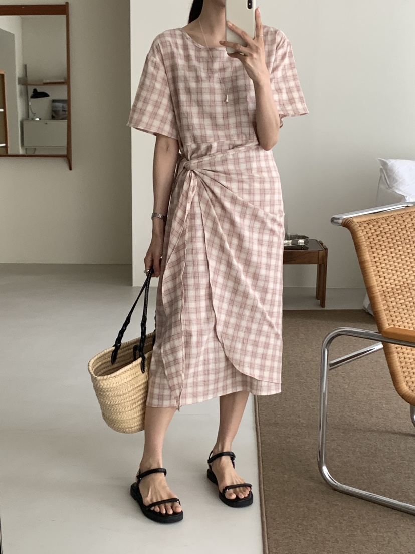 FRILL-T東大門㊣直郵女裝新款職業推薦熱賣休閑連衣裙裹身裙FRILL-T連衣裙