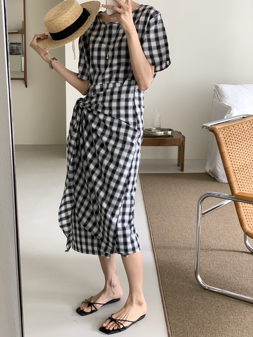 FRILL-T東大門㊣直郵女裝新款職業推薦熱賣休閑連衣裙裹身裙FRILL-T連衣裙