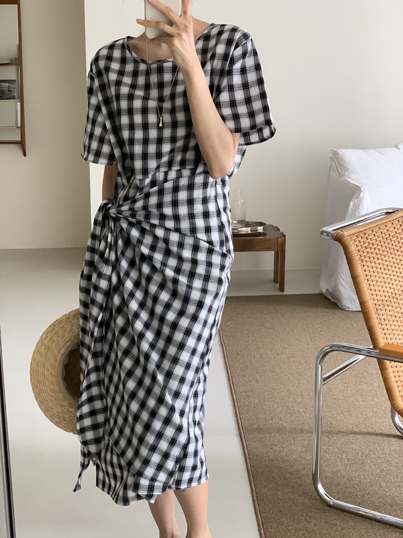 FRILL-T東大門㊣直郵女裝新款職業推薦熱賣休閑連衣裙裹身裙FRILL-T連衣裙圖色2