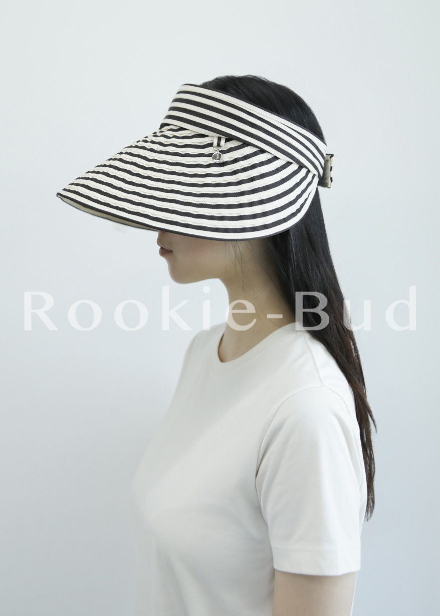 ROOKIE BUD東大門㊣直郵女裝新款時尚真品休閑職業帽子條紋ROOKIE BUD-P帽子