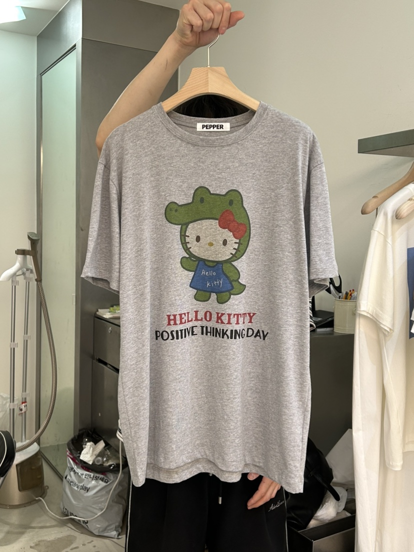 PEPPER-L韓國代購㊣女裝新款真品職業推薦休閑25春夏時尚T恤PEPPERT恤圖色2