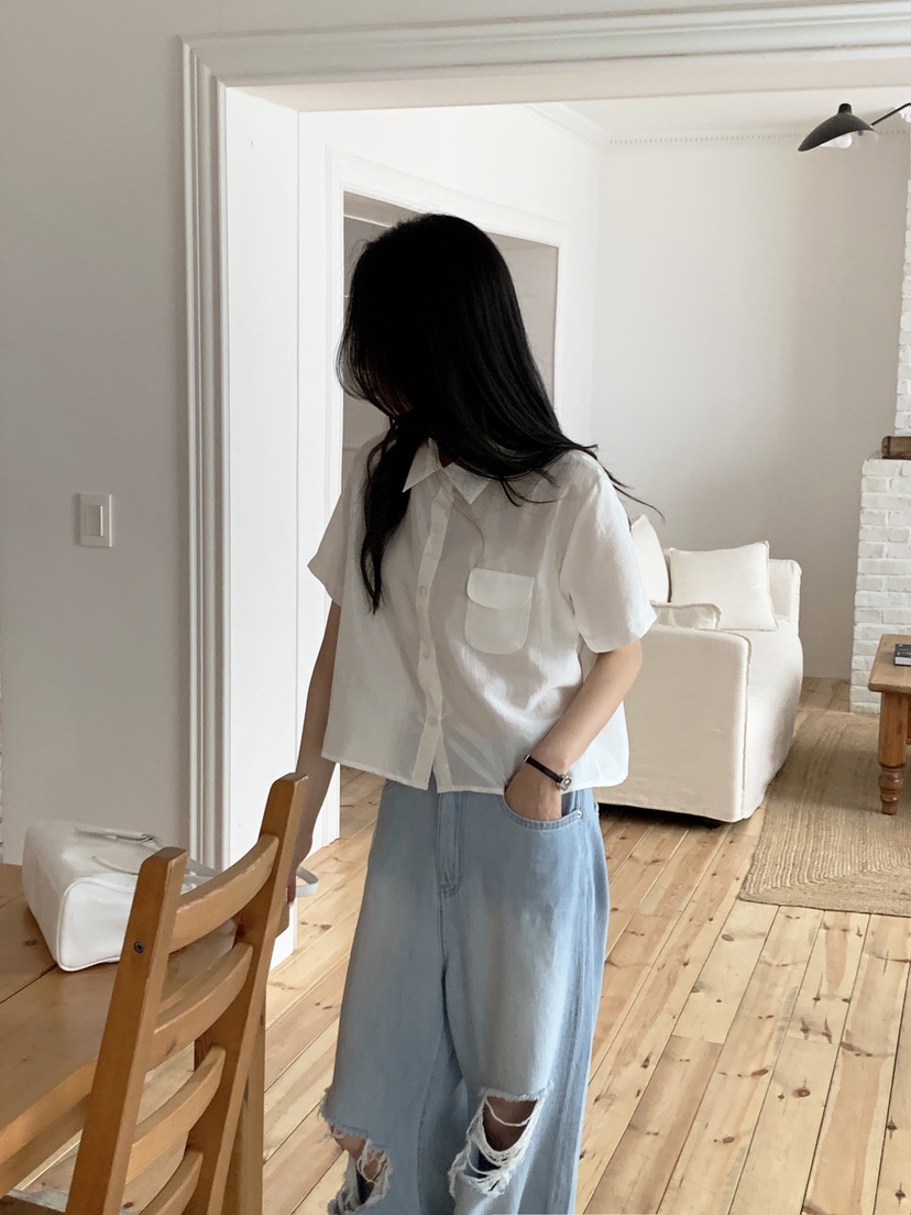 BOUND.A韓國直郵㊣女裝新款真品25春夏推薦職業襯衫蕾絲衫BOUND.A襯衫/蕾絲衫