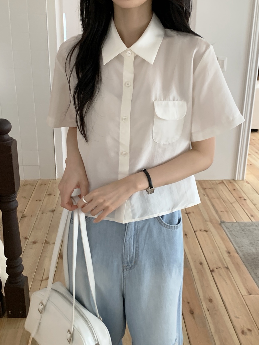 BOUND.A韓國直郵㊣女裝新款真品25春夏推薦職業襯衫蕾絲衫BOUND.A襯衫/蕾絲衫