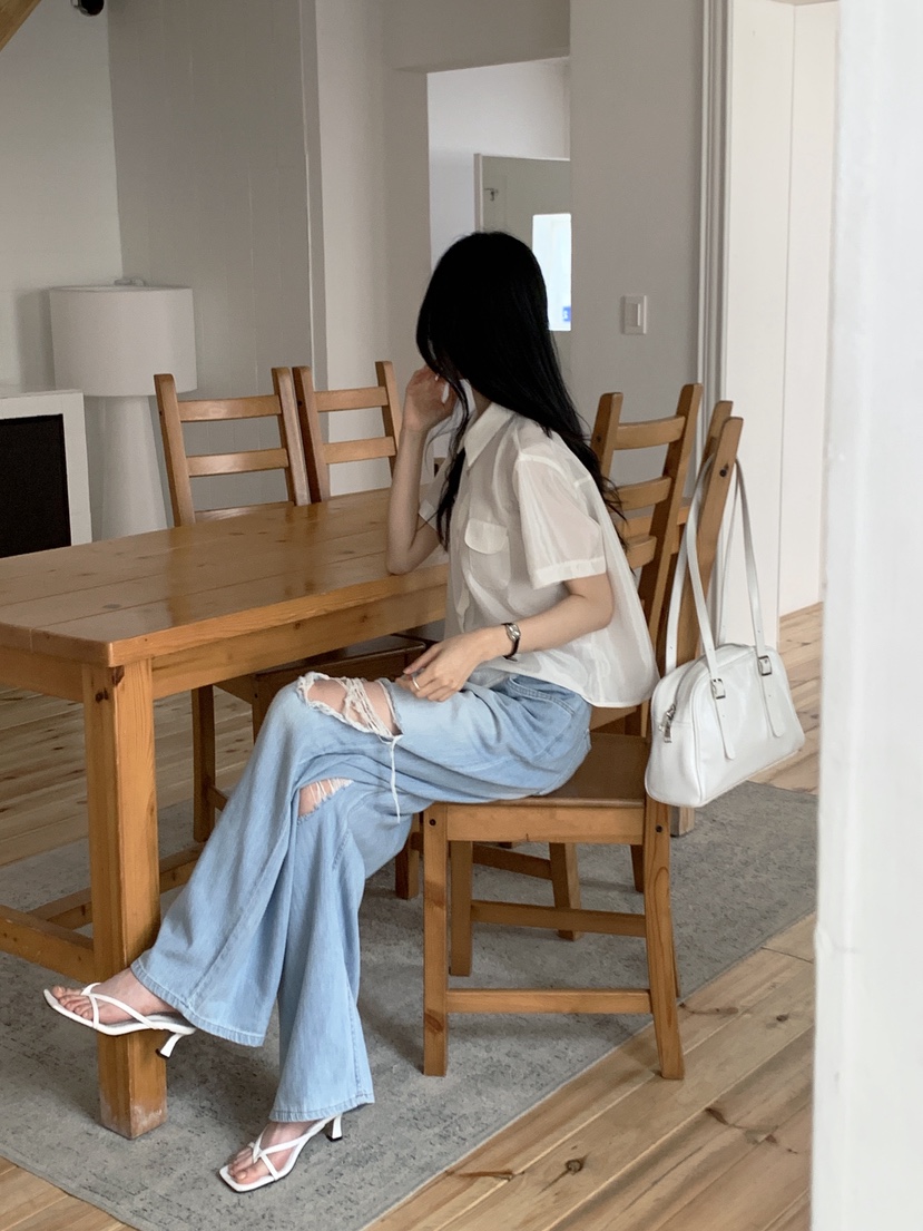 BOUND.A韓國直郵㊣女裝新款真品25春夏推薦職業襯衫蕾絲衫BOUND.A襯衫/蕾絲衫