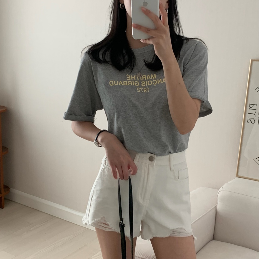 HELLO JINI東大門㊣實拍女裝新品真品人氣熱賣時尚推薦T恤HELLO JINIT恤