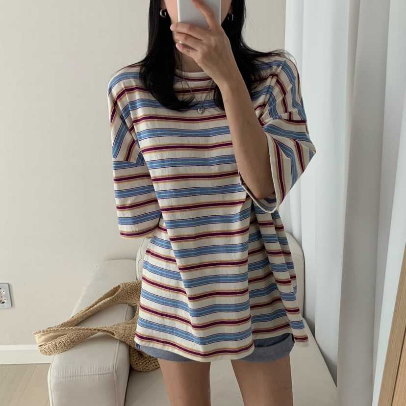 HELLO JINI東大門㊣直郵女裝新款時尚真品25春夏人氣職業T恤HELLO JINIT恤
