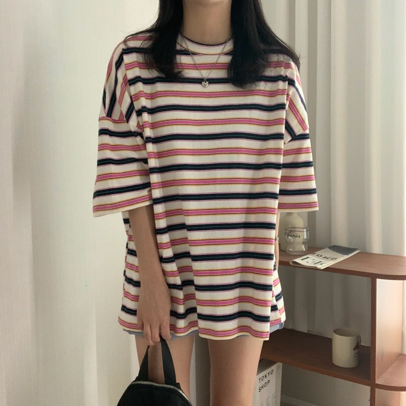 HELLO JINI東大門㊣直郵女裝新款時尚真品25春夏人氣職業T恤HELLO JINIT恤圖色3