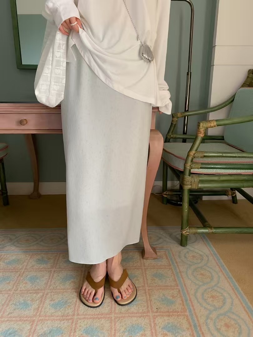 EZEDIARY韓國代購㊣女裝新款熱賣推薦時尚休閑25春夏人氣長裙EZEDIARY長裙圖色3