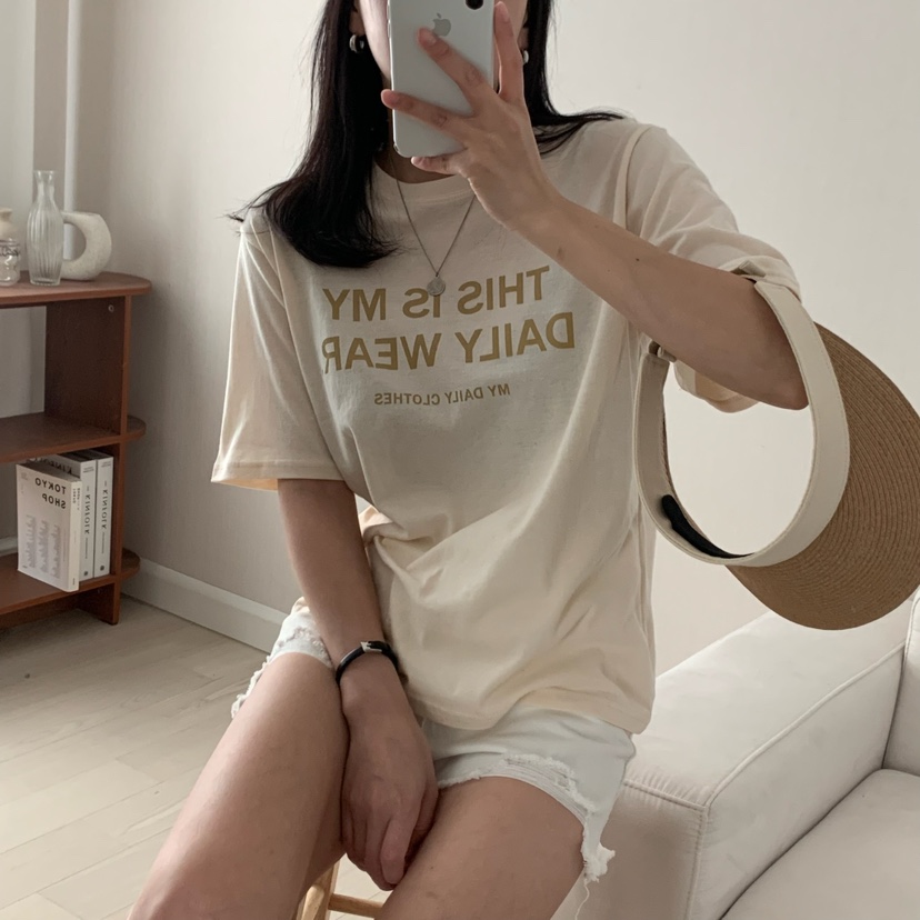 HELLO JINI韓國代購㊣女裝新品25春夏人氣真品推薦職業T恤HELLO JINIT恤