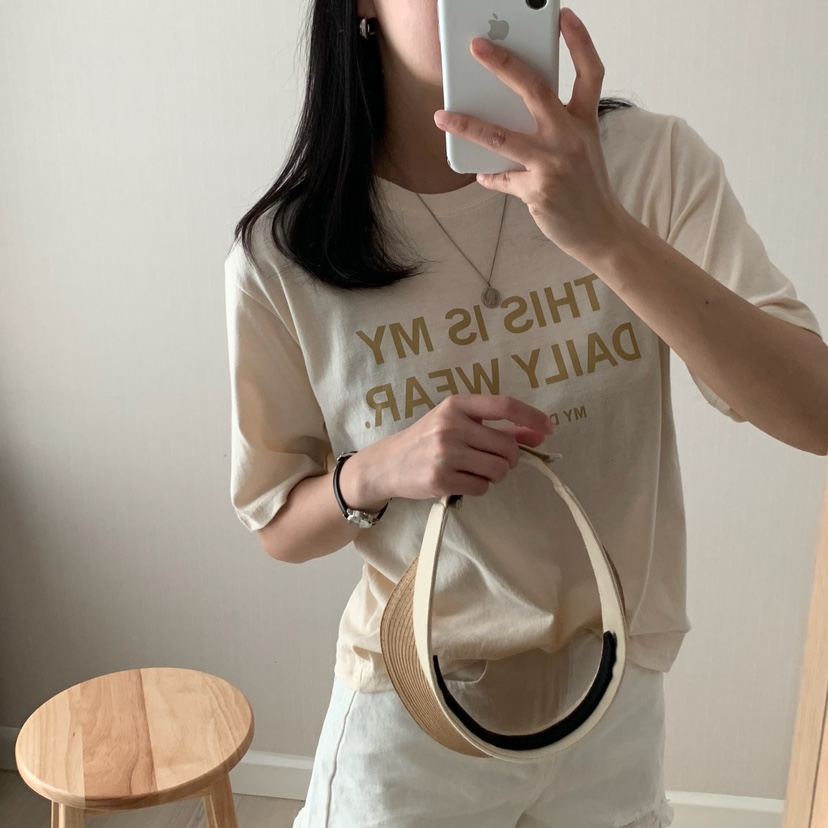 HELLO JINI韓國代購㊣女裝新品25春夏人氣真品推薦職業T恤HELLO JINIT恤