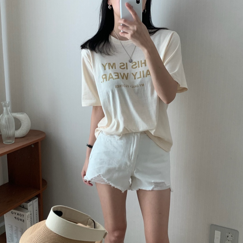HELLO JINI韓國代購㊣女裝新品25春夏人氣真品推薦職業T恤HELLO JINIT恤