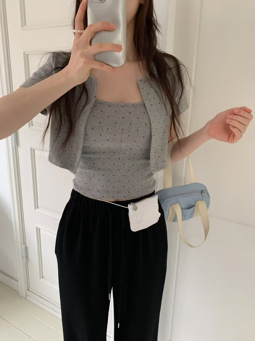 EZEDIARY東大門㊣直郵女士新款25春夏推薦真品時尚休閑套裝EZEDIARY套裝