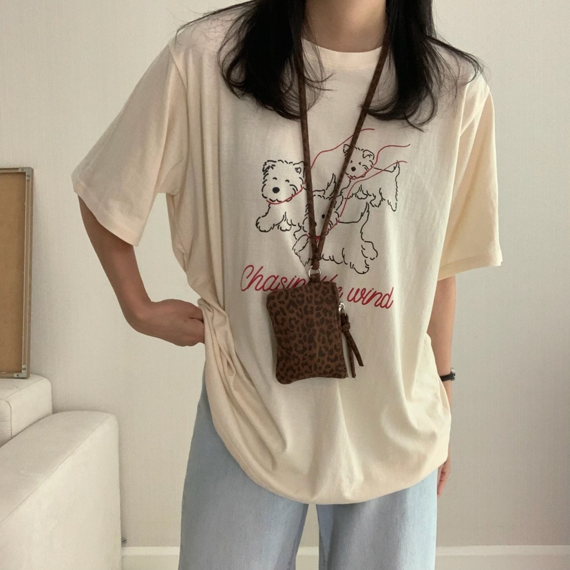 HELLO JINI韓國代購㊣女裝新品時尚人氣休閑25春夏職業T恤HELLO JINIT恤