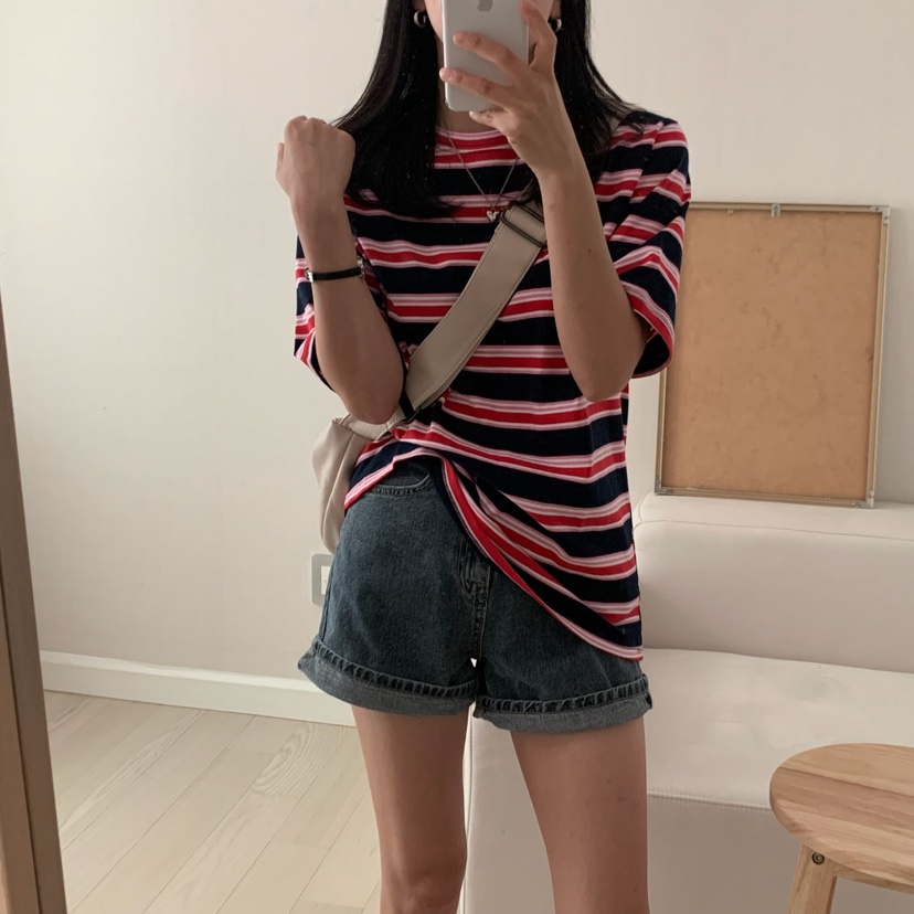 FROMJINI韓國直郵㊣女裝新款時尚休閑熱賣25春夏人氣職業T恤FROMJINIT恤