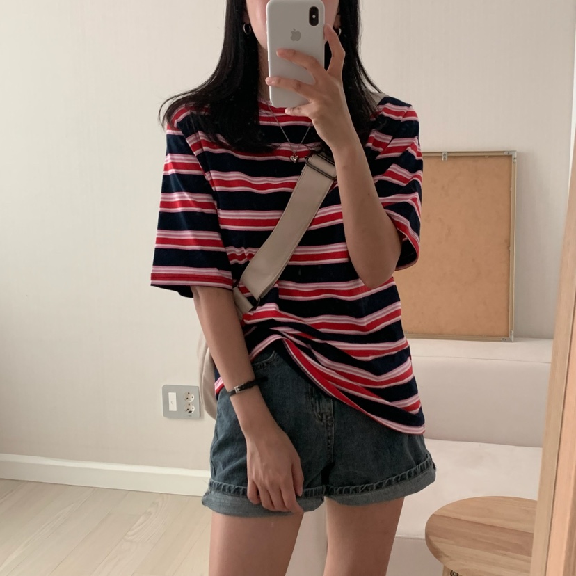 FROMJINI韓國直郵㊣女裝新款時尚休閑熱賣25春夏人氣職業T恤FROMJINIT恤