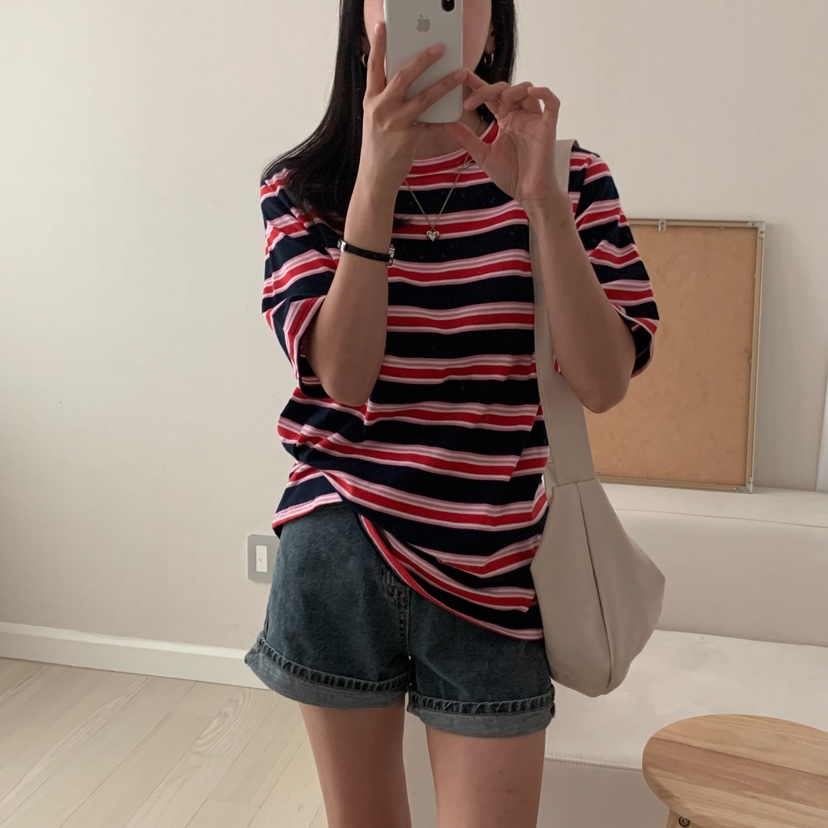 FROMJINI韓國直郵㊣女裝新款時尚休閑熱賣25春夏人氣職業T恤FROMJINIT恤
