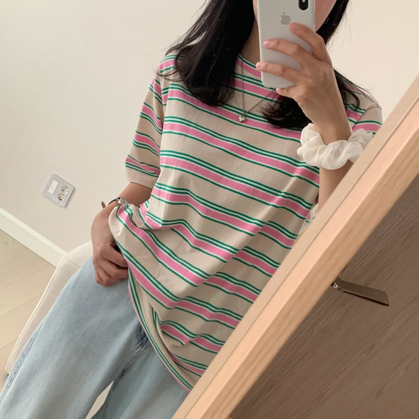 FROMJINI韓國直郵㊣女裝新款時尚休閑熱賣25春夏人氣職業T恤FROMJINIT恤