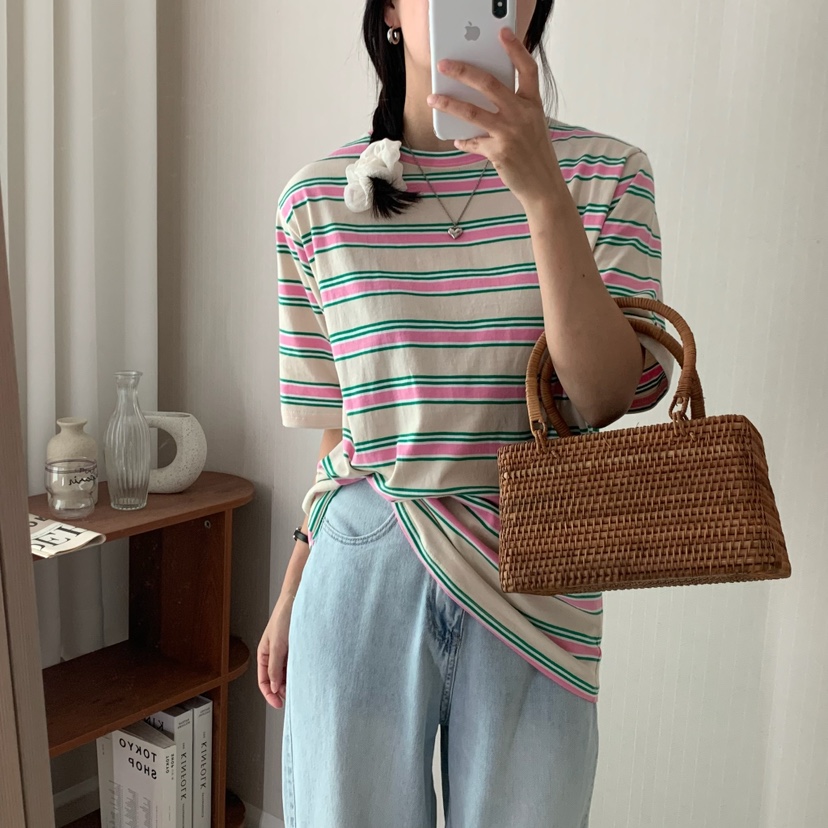 FROMJINI韓國直郵㊣女裝新款時尚休閑熱賣25春夏人氣職業T恤FROMJINIT恤