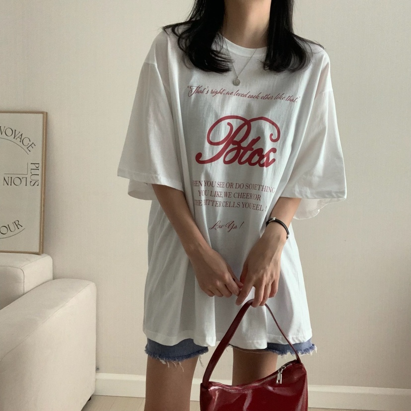 HELLO JINI韓國代購㊣女裝新款25春夏休閑人氣熱賣時尚T恤HELLO JINIT恤
