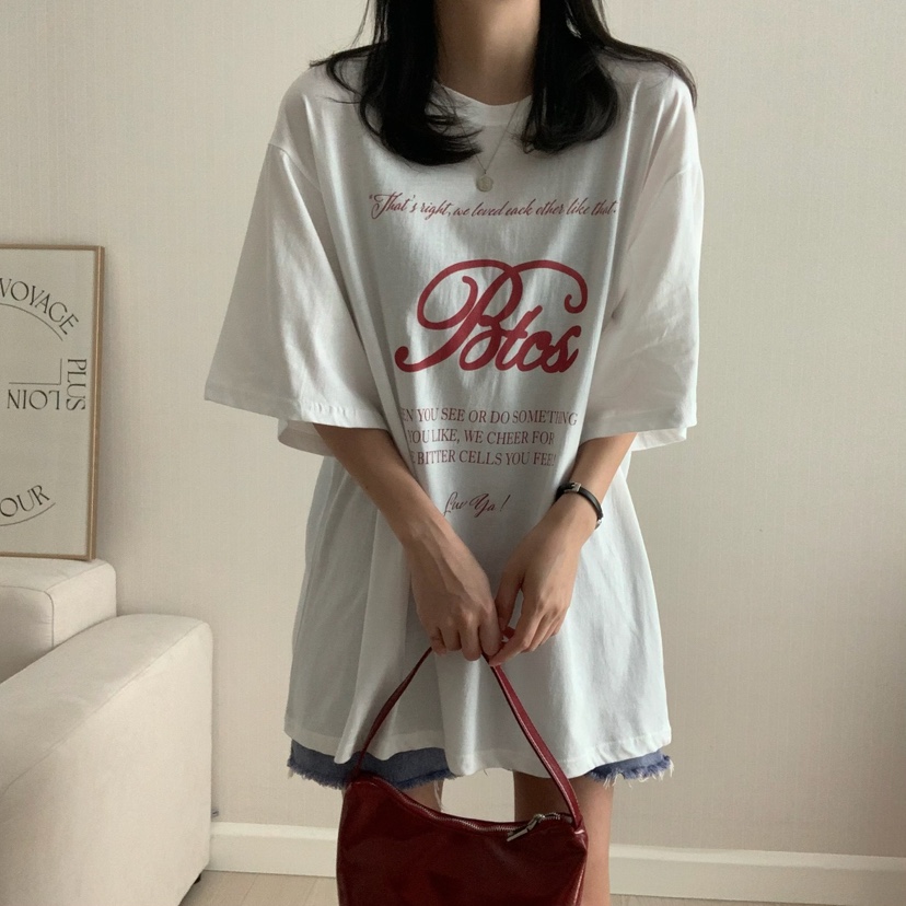 HELLO JINI韓國代購㊣女裝新款25春夏休閑人氣熱賣時尚T恤HELLO JINIT恤