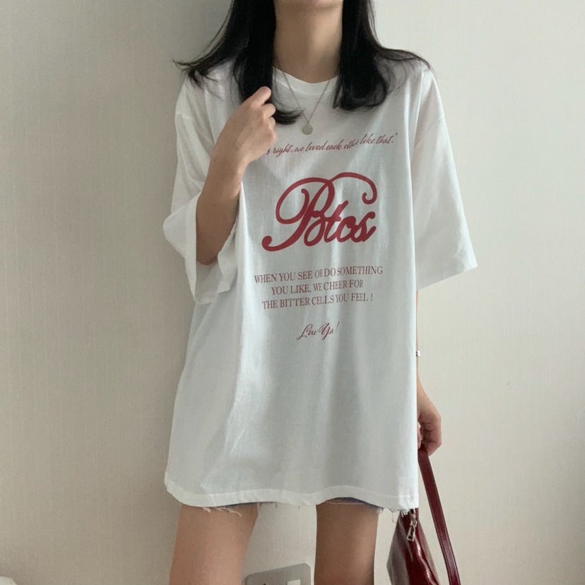 HELLO JINI韓國代購㊣女裝新款25春夏休閑人氣熱賣時尚T恤HELLO JINIT恤