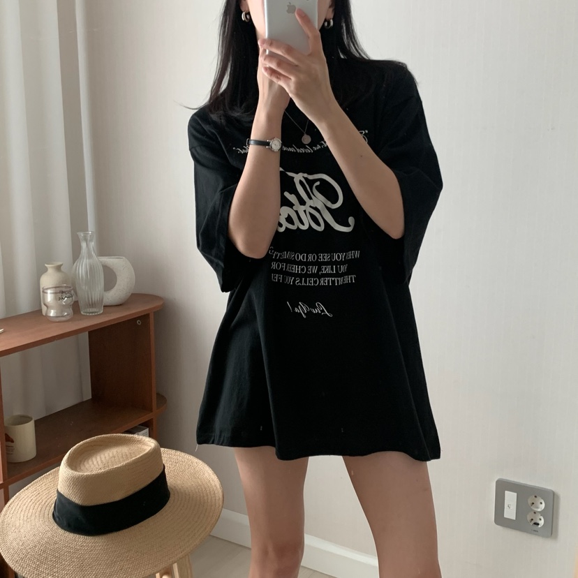 HELLO JINI韓國代購㊣女裝新款25春夏休閑人氣熱賣時尚T恤HELLO JINIT恤