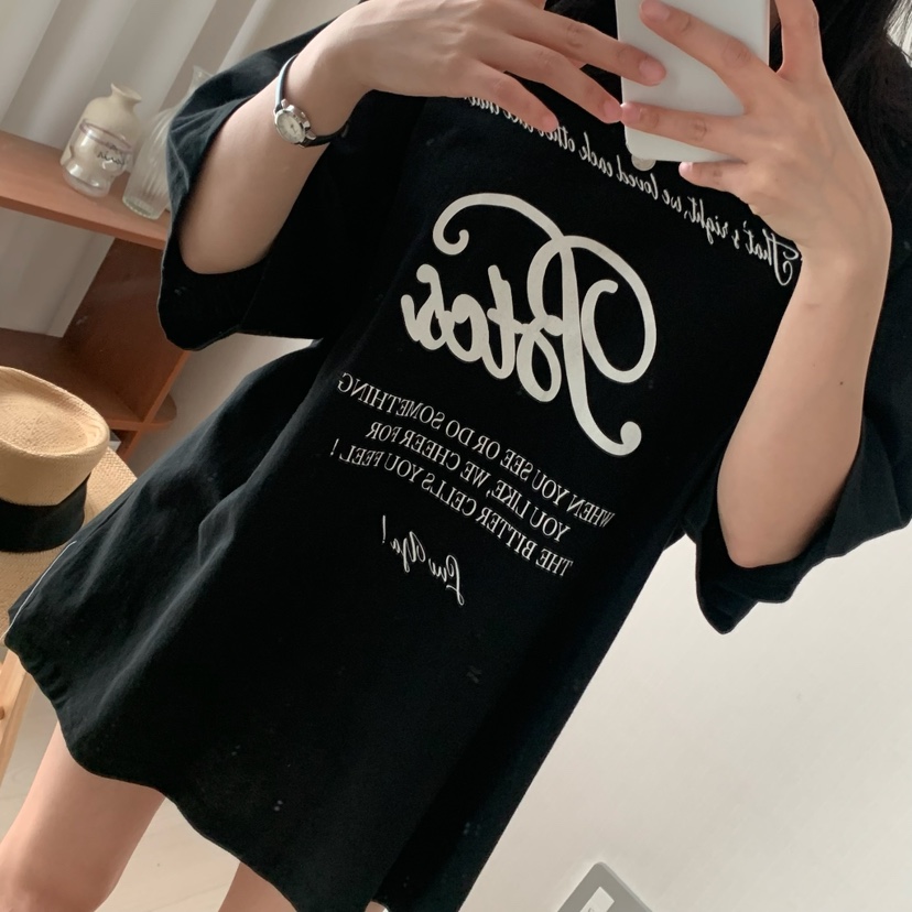 HELLO JINI韓國代購㊣女裝新款25春夏休閑人氣熱賣時尚T恤HELLO JINIT恤