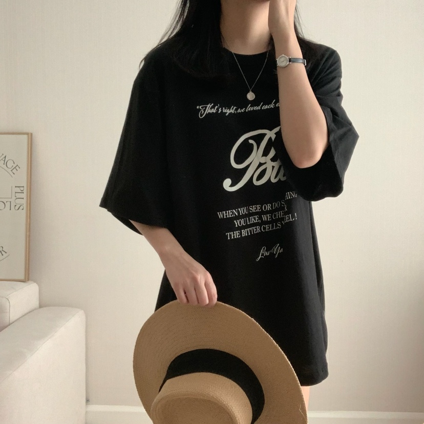 HELLO JINI韓國代購㊣女裝新款25春夏休閑人氣熱賣時尚T恤HELLO JINIT恤
