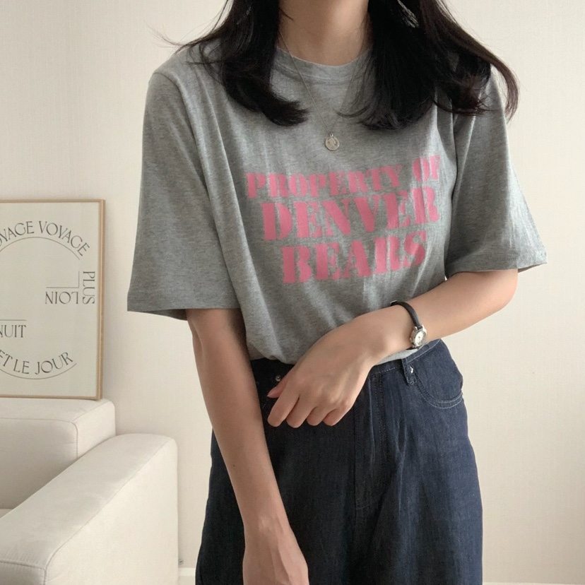 HELLO JINI東大門㊣直郵女裝新款25春夏熱賣推薦時尚休閑T恤HELLO JINIT恤圖色2