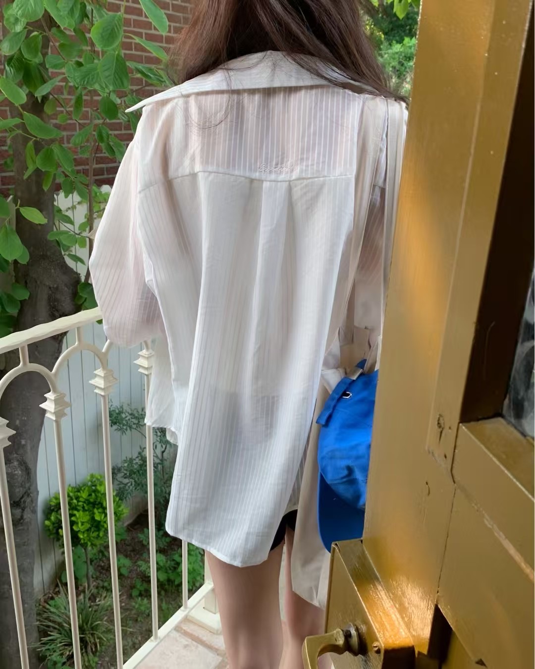 EZEDIARY韓國代購㊣女士新款時尚職業熱賣休閑25春夏襯衫蕾絲衫EZEDIARY襯衫/蕾絲衫