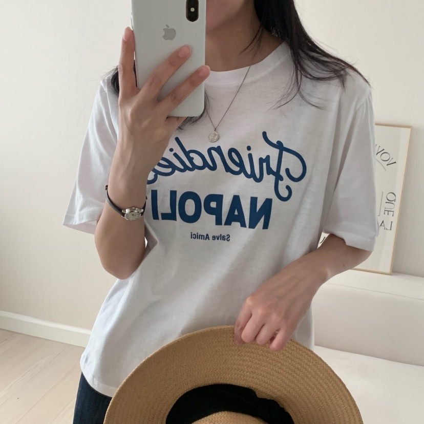 HELLO JINI韓國代購㊣女裝新款推薦職業25春夏熱賣真品T恤HELLO JINIT恤