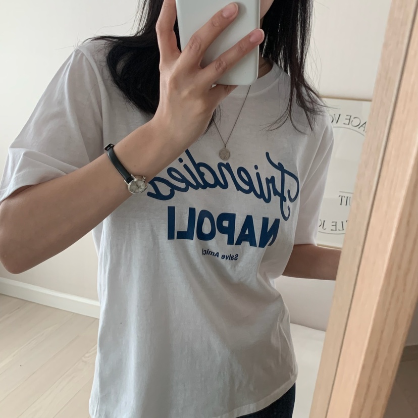 HELLO JINI韓國代購㊣女裝新款推薦職業25春夏熱賣真品T恤HELLO JINIT恤