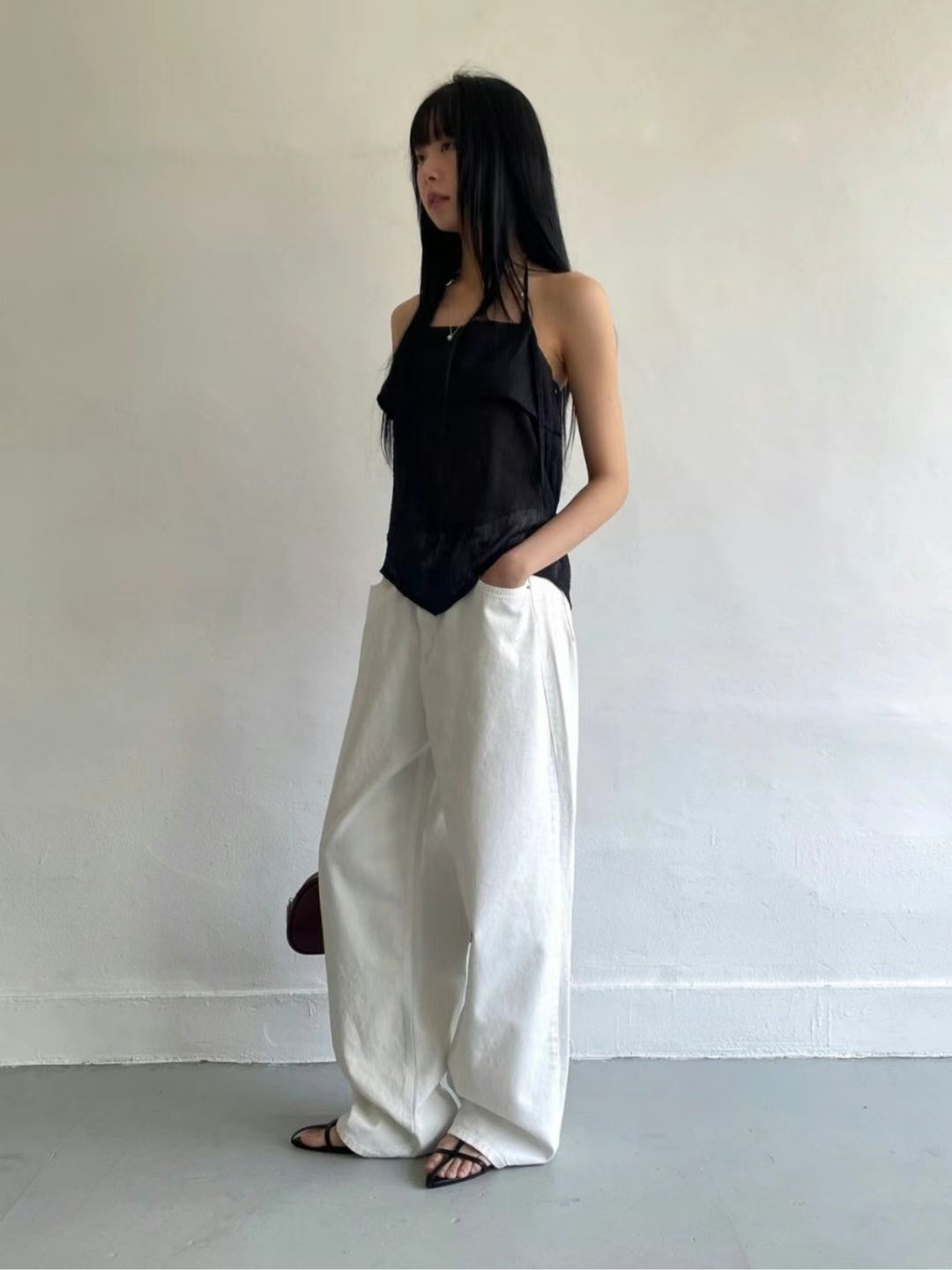 MISSJEAN韓國直郵㊣女士新款推薦休閑時尚真品人氣25春夏休閑褲MISSJEAN休閑褲